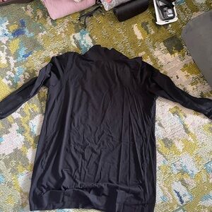 J. Jill Black Long Sleeve Pullover Sweatshirt